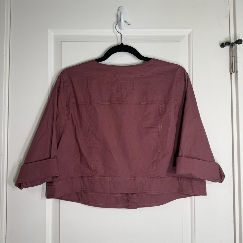 NWT Torrid Mauve Cropped Jacket - Picture 3 of 7